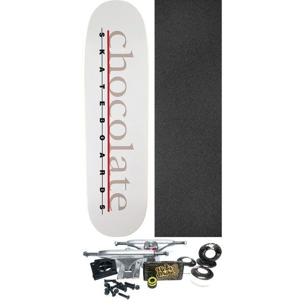 Chocolate Skateboards Kenny Anderson The Bar Logo Skateboard Deck - 8.5" x 31.62" - Complete Skateboard Bundle